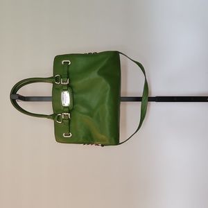 Michael Kors Green Leather Large Tote